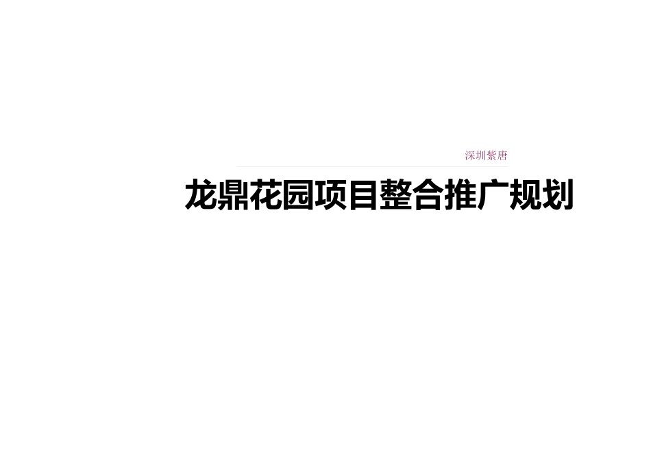 龙鼎花园整合推广计划_第1页