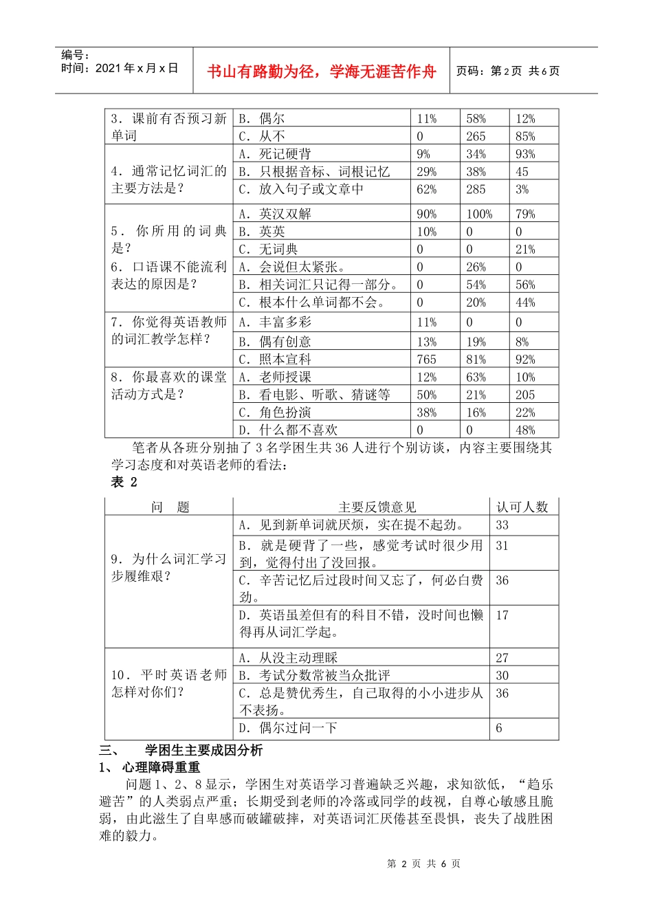 高中英语学困生词汇教学的新策略_第2页