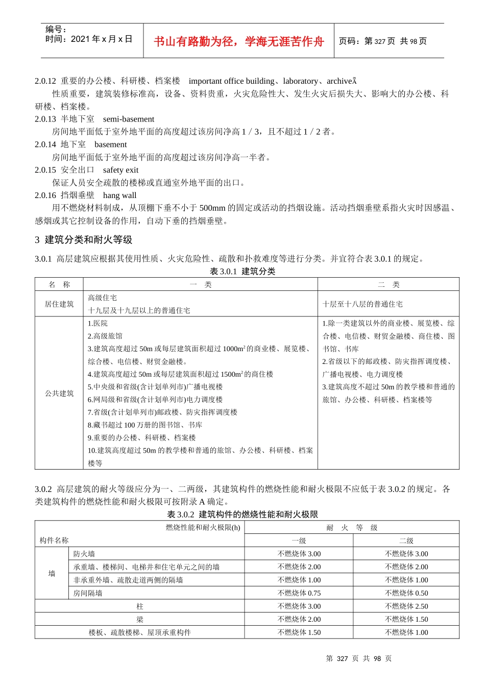 高层民用建筑设计防火规范(GB 50045—95)_第2页