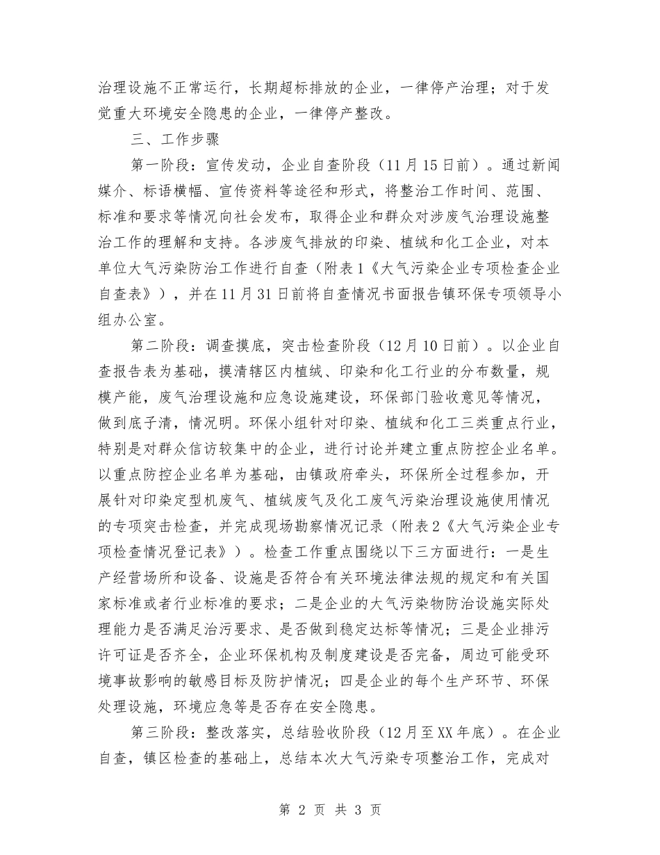 大气污染专项整治行动方案_第2页