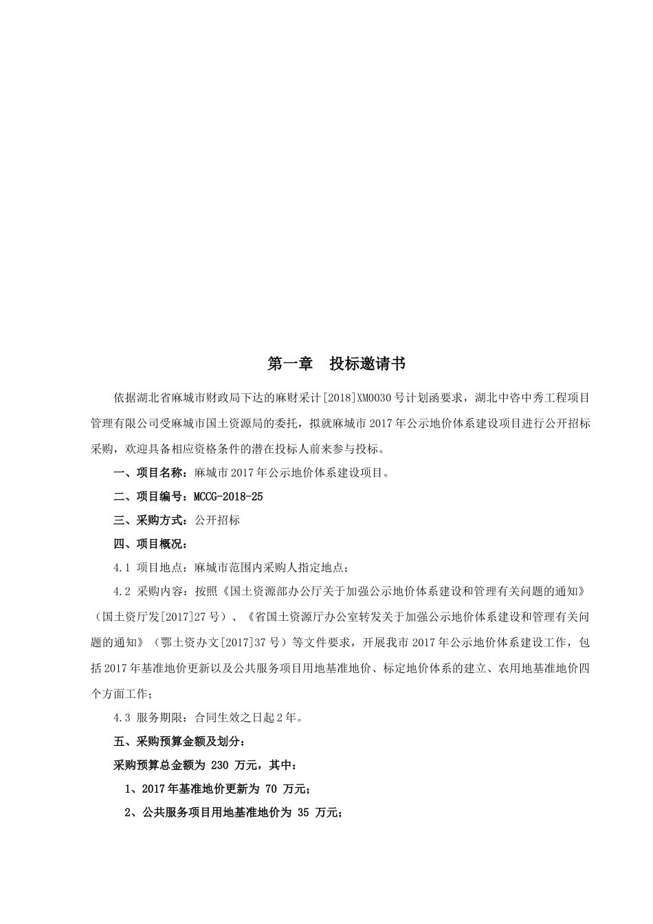 麻城市年公示地价体系建设项目_第3页
