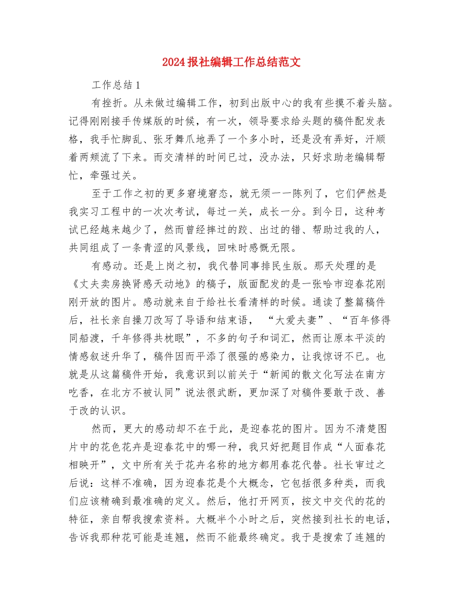 2024报关员年终工作总结与2024报社编辑工作总结范文汇编_第2页