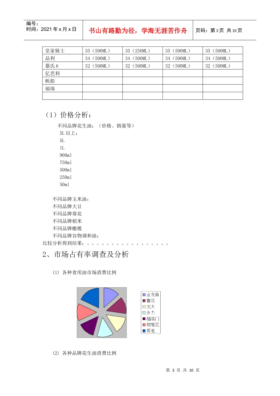 食用油唐山国庆推广计划_第3页