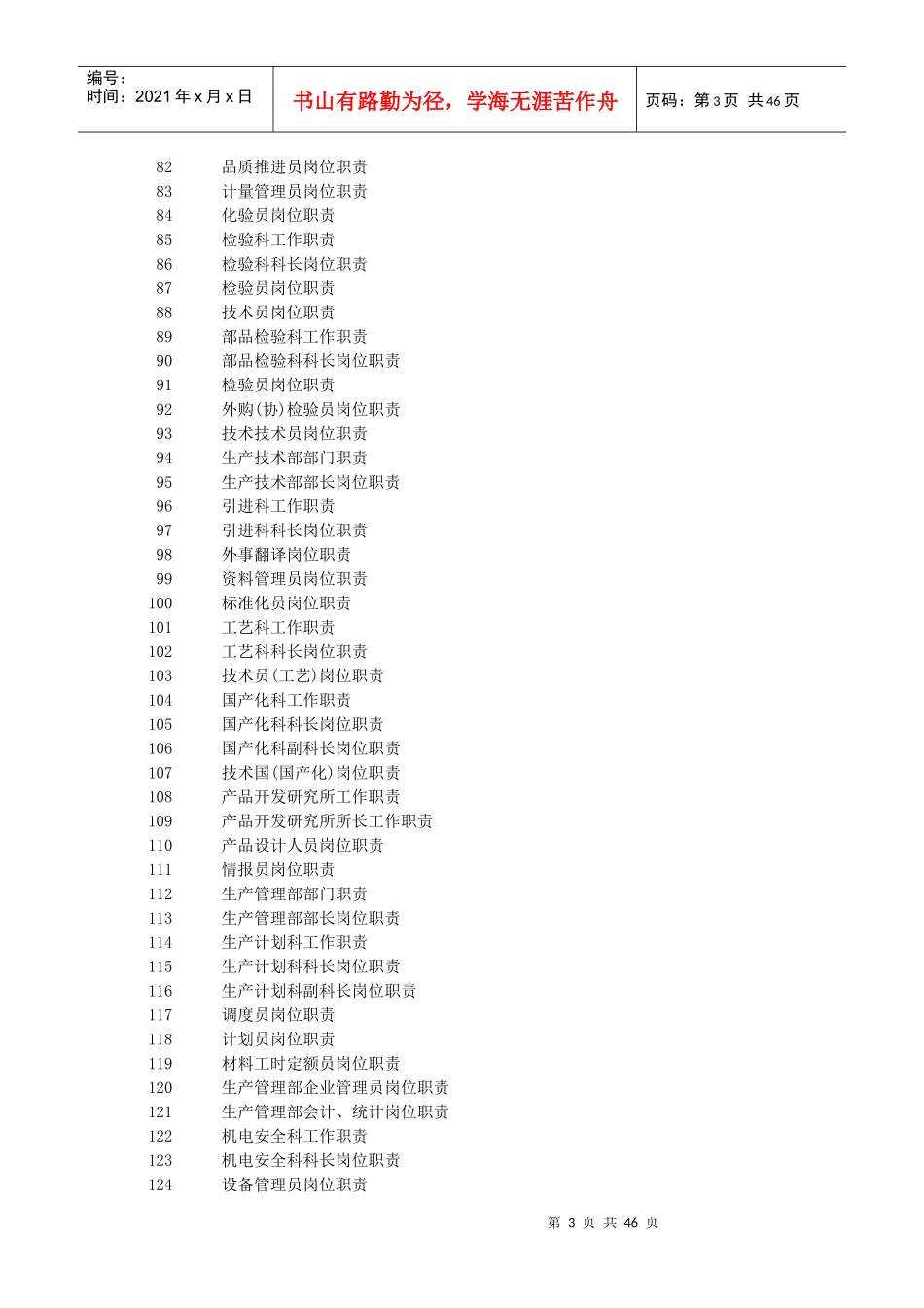 全新岗位职责大全(180个岗位共191_第3页