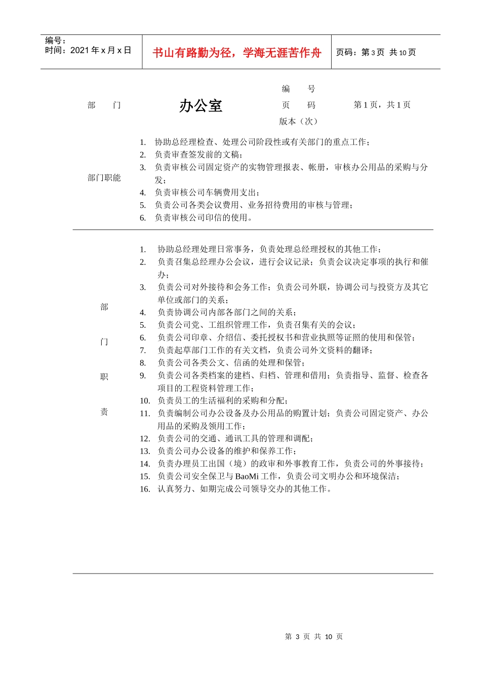 公司各部门的岗位职责_第3页