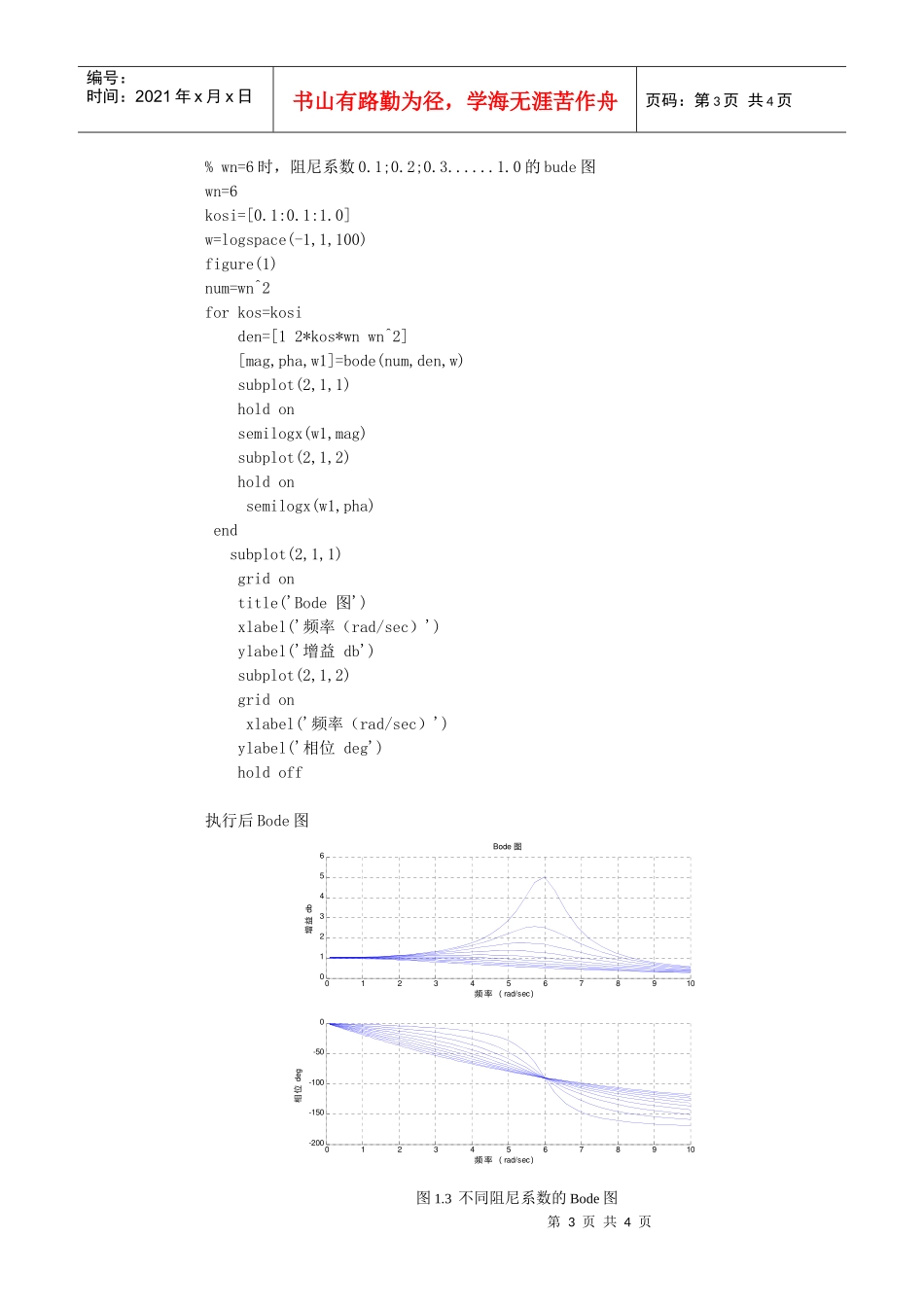 基于Matlab环境仿真基础实验_第3页