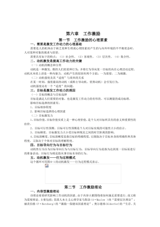 工作激励理论与实践