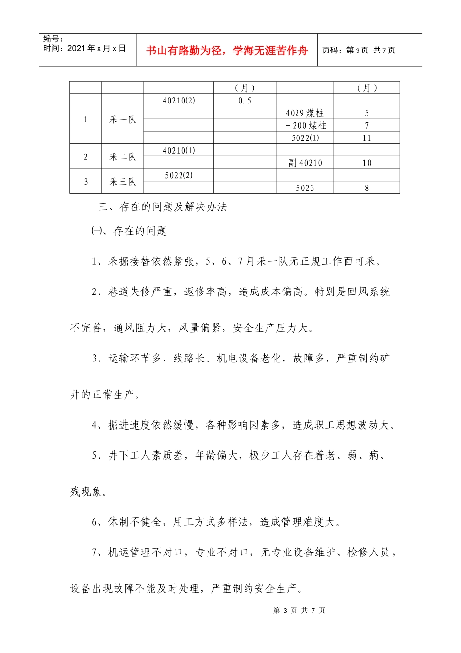 公司现场办公会议工作汇报_第3页