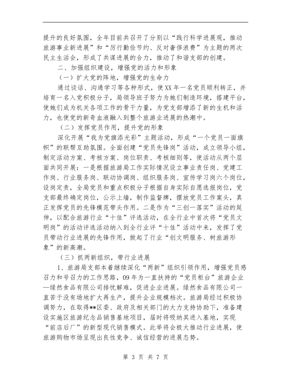 旅游局党建工作汇报_第3页