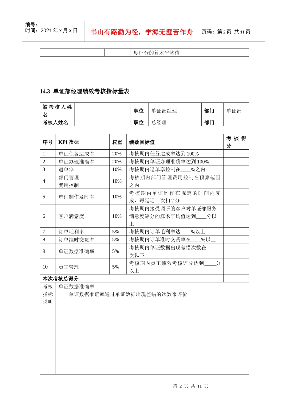 出口外贸人员绩效考核(DOC 10)_第2页