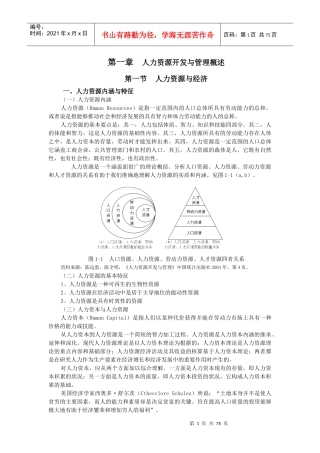 人力资源管理(课本)