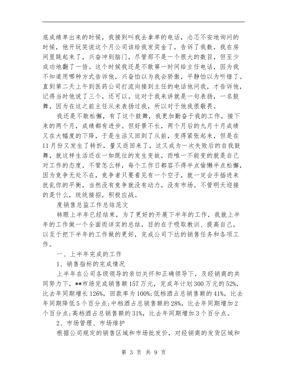 销售总监工作总结4篇_第3页