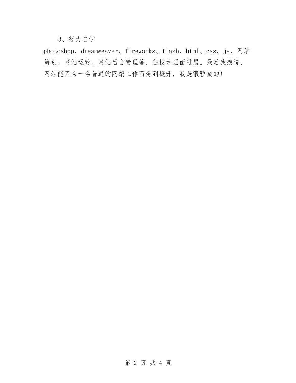 2024年网站编辑年终总结范文与2024年网站美工年终总结范文汇编_第2页