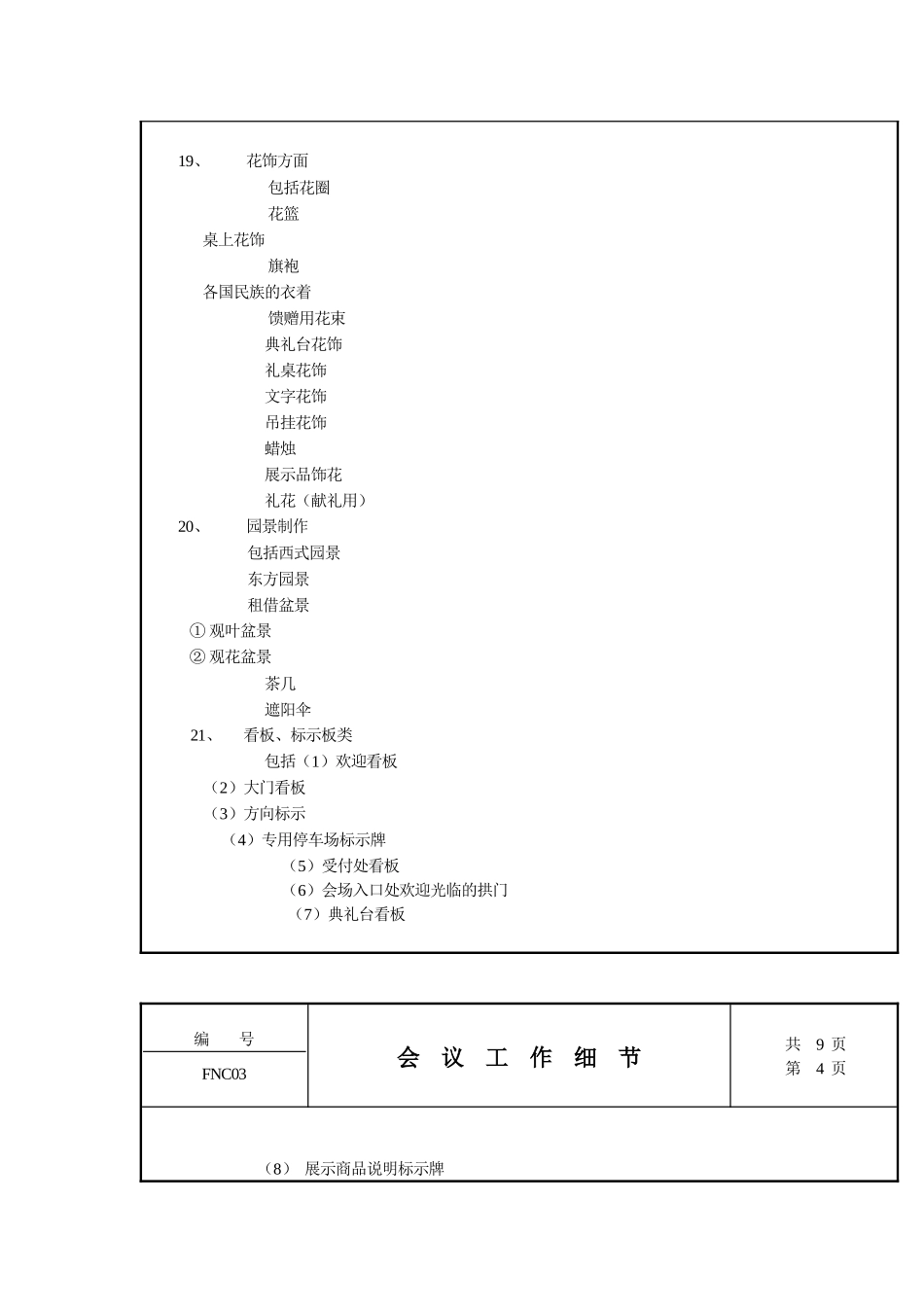 XX公司会议工作细节规定_第3页
