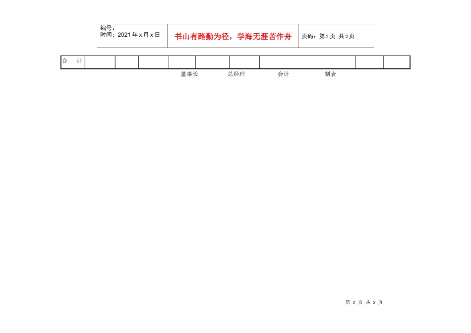 【薪酬福利】工资统计表_第2页