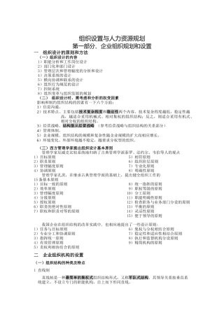 人力资源规划与人力资源开发
