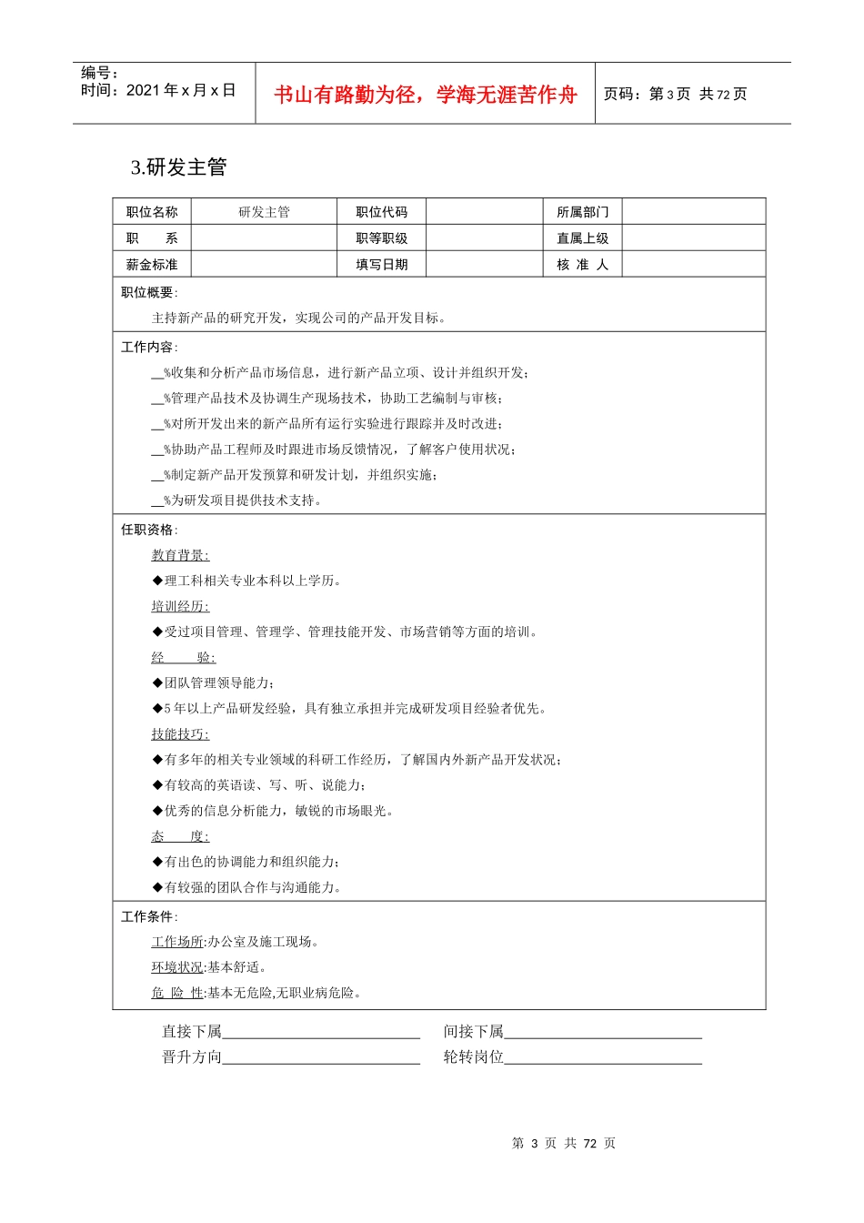 岗位职责描述之技术部(doc62)_第3页