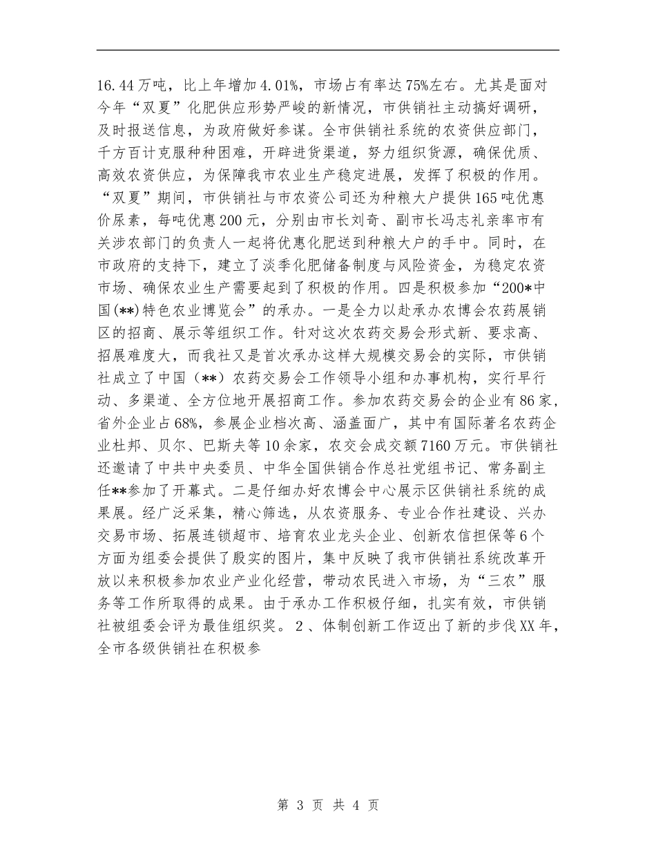 市供销社年终工作总结_第3页