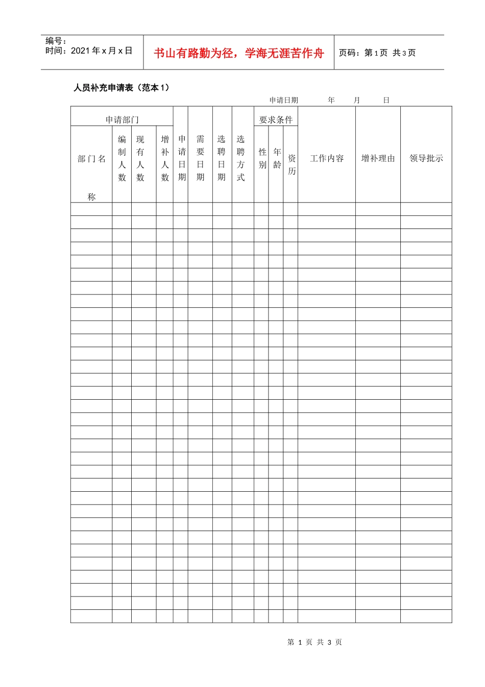 人员补充申请表_第1页