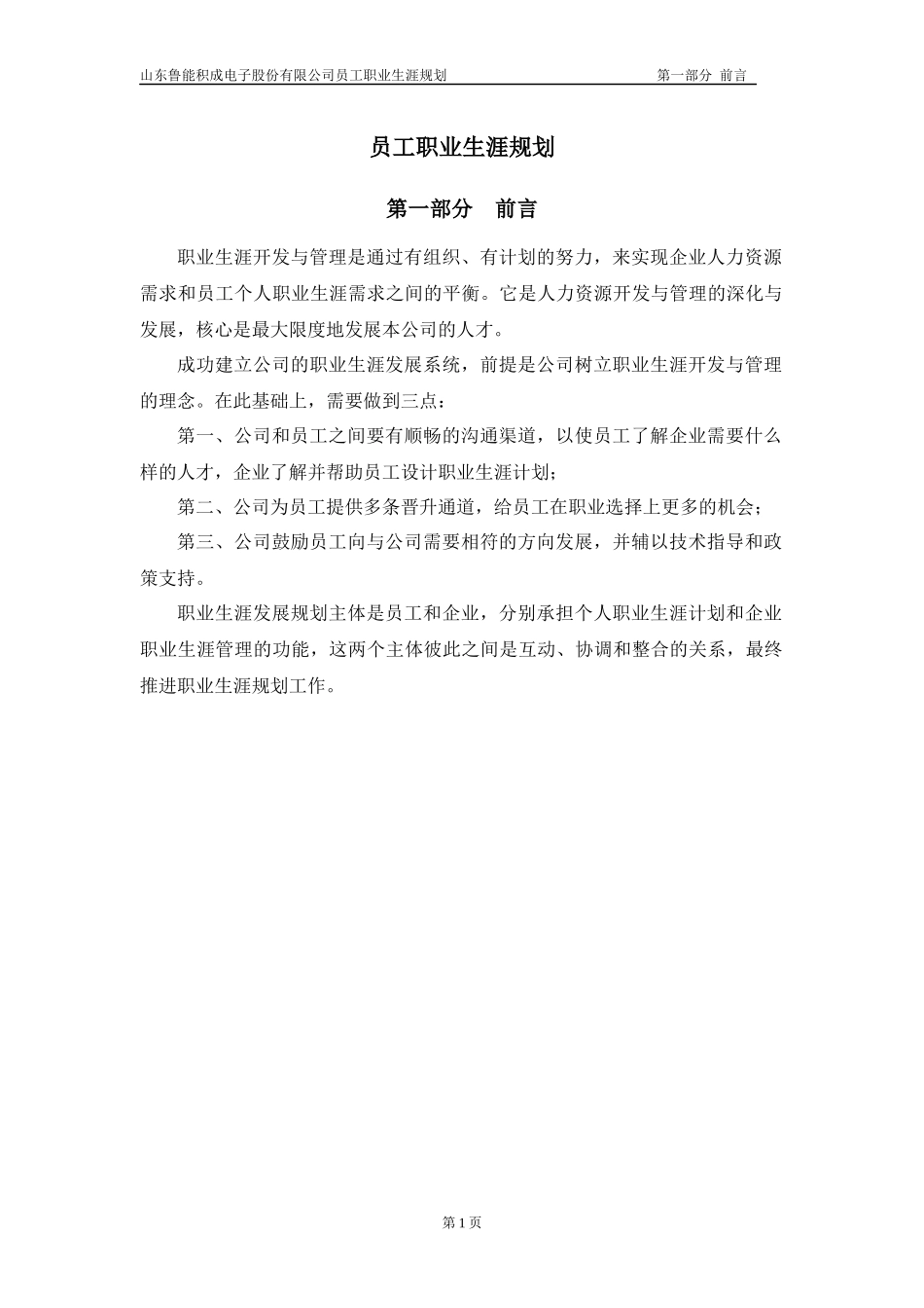 山东鲁能积成电子股份有限公司员工职业生涯设计(1)_第3页