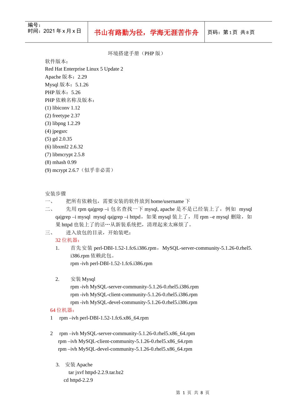人力资源-2022php环境搭建手册参考_第1页