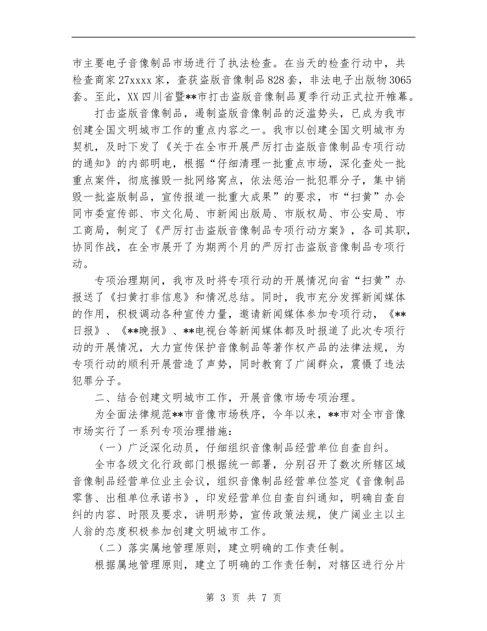 打击盗版音像制品专项行动总结_第3页