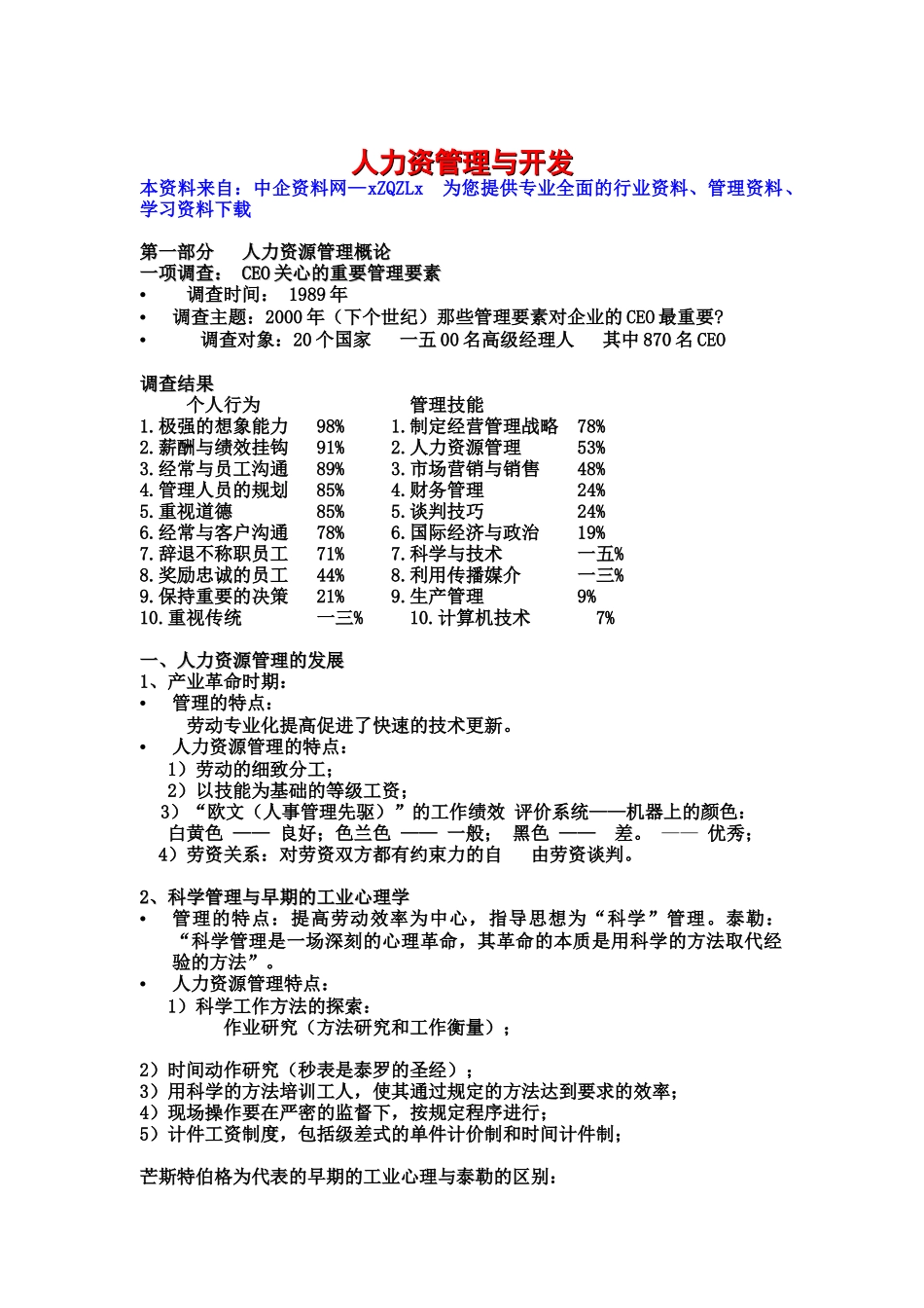 人力资源管理综合概论_第1页