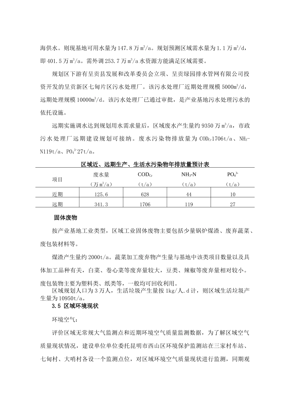 呈贡绿色产业基地区域开发环境影响报告书简本_第3页