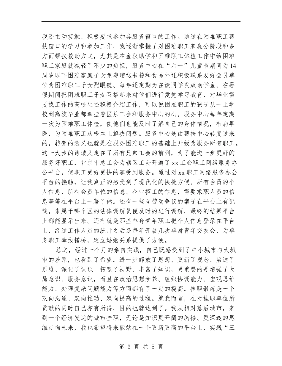 挂职锻炼月度工作总结_第3页