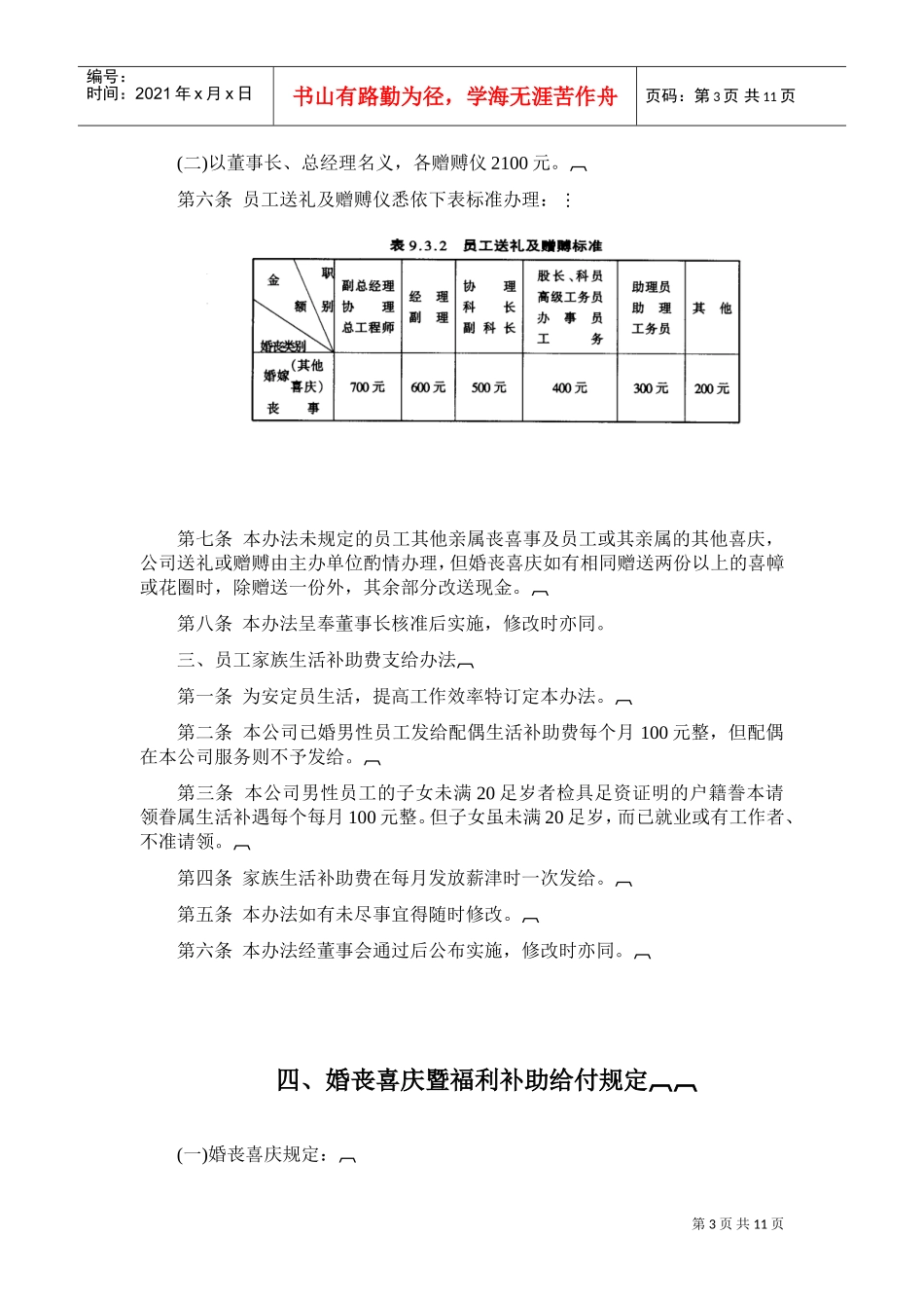 公司员工婚丧住房福利制度_第3页