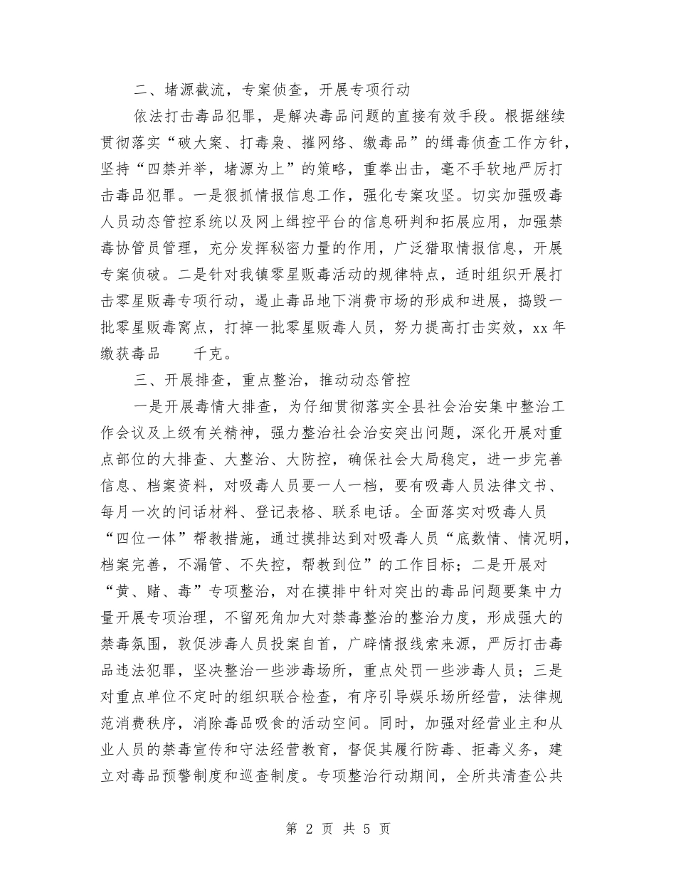 2024乡镇戒毒工作总结范文与2024乡镇招商引资年终个人工作总结范文汇编_第2页