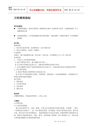 人力资源-20221某地产部门绩效考核表