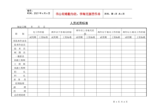 人员试用标1