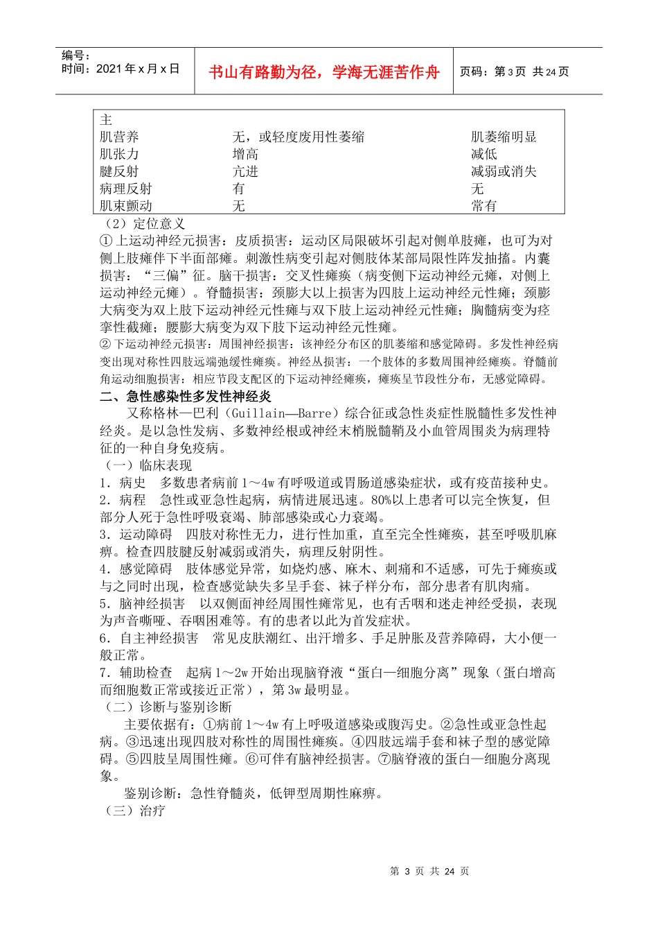临床执业助理医师专业综合之精神神经系统讲义_第3页
