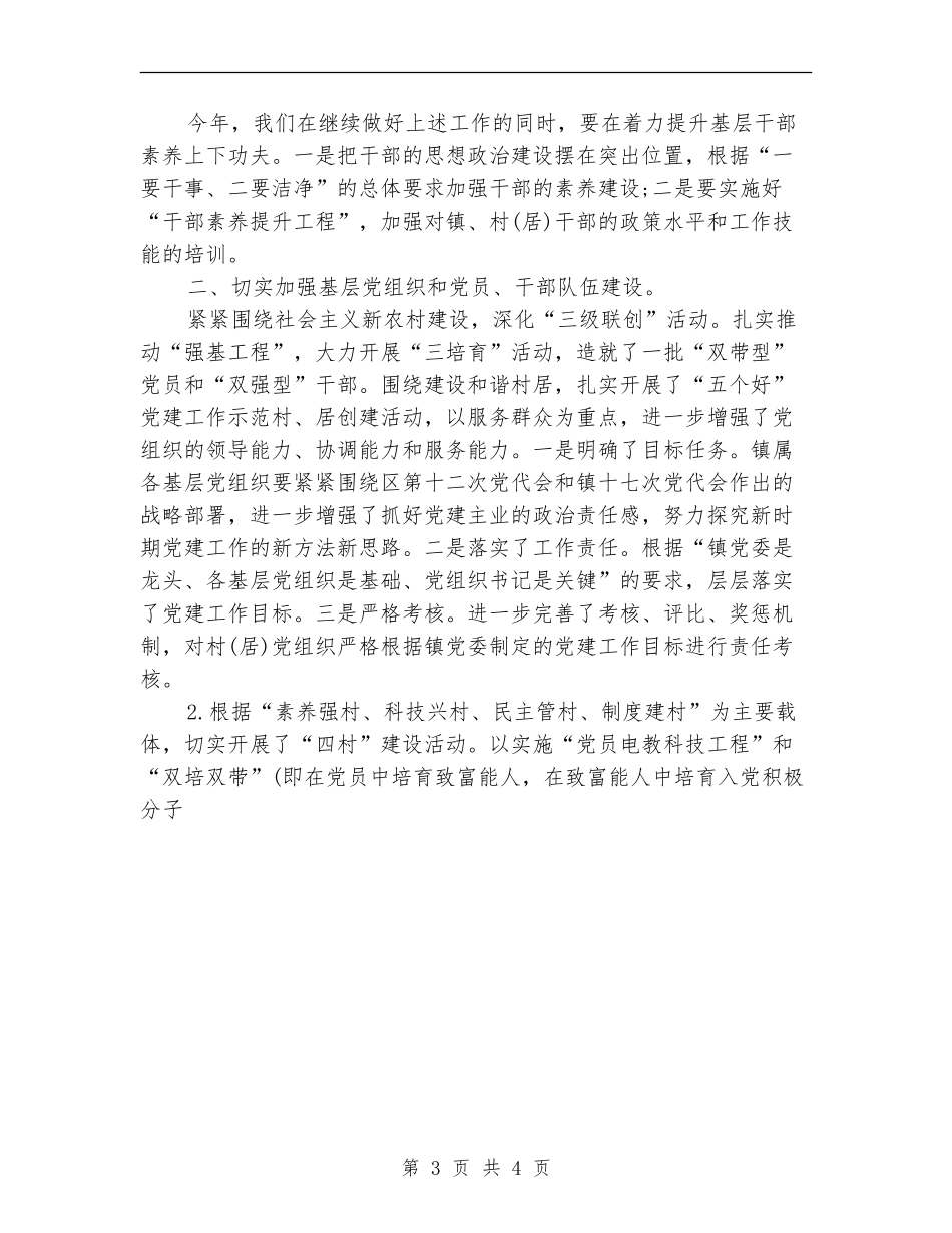 乡镇基层组织年度工作总结【新版】_第3页