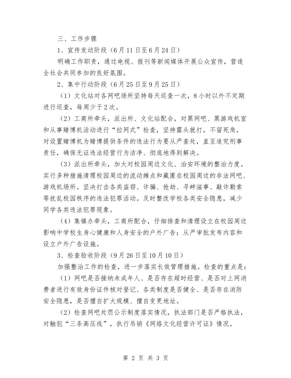 社会文化环境百日整治方案_第2页