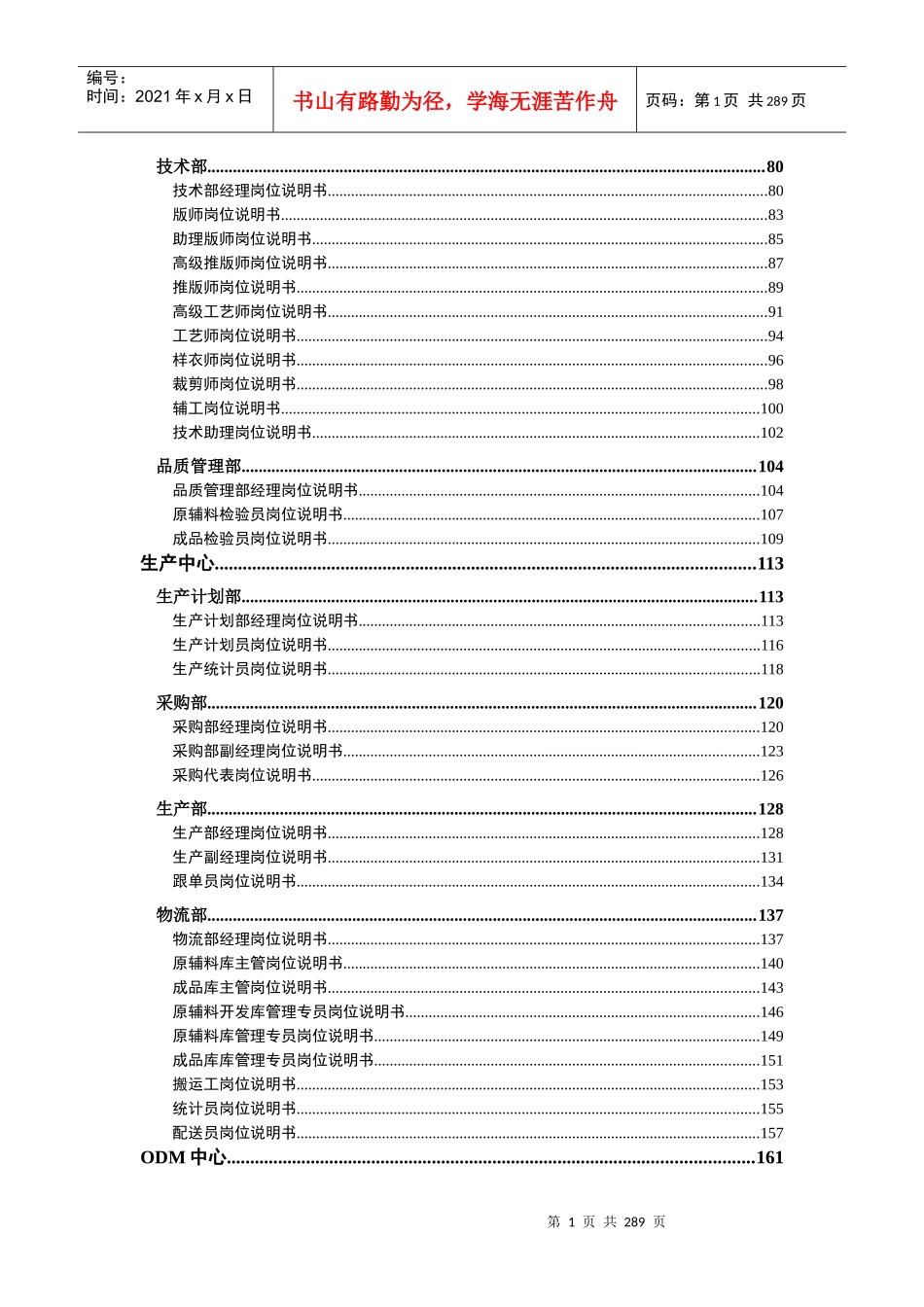 人力资源-2022XXXX公司岗位说明书一整套(120份)_第3页