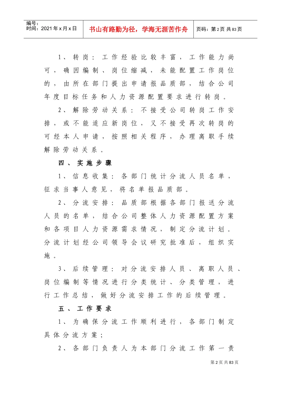 人员编制优化方案(DOC60页)_第2页