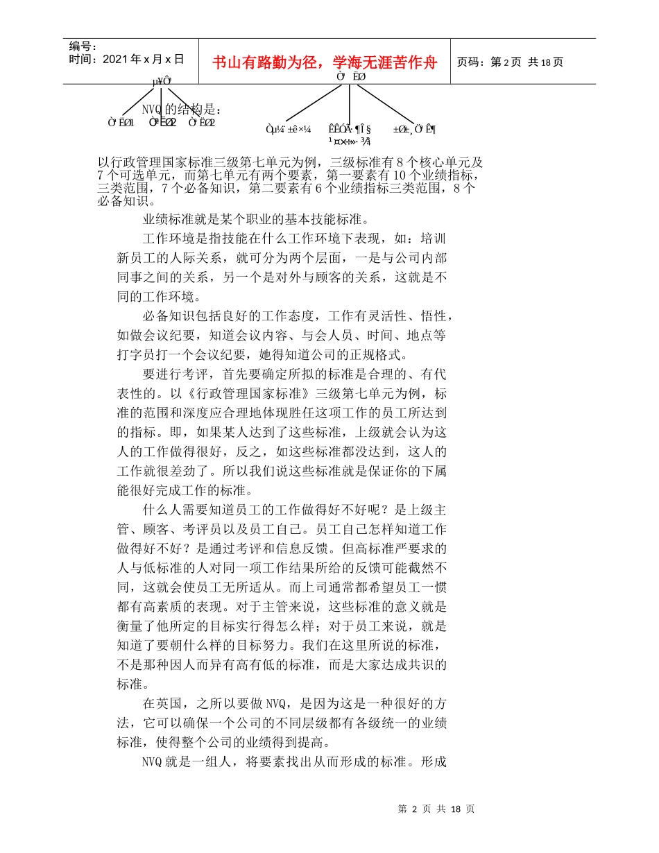华为任职资格标准及考评(英国NVQ专家培训纪要)_第2页