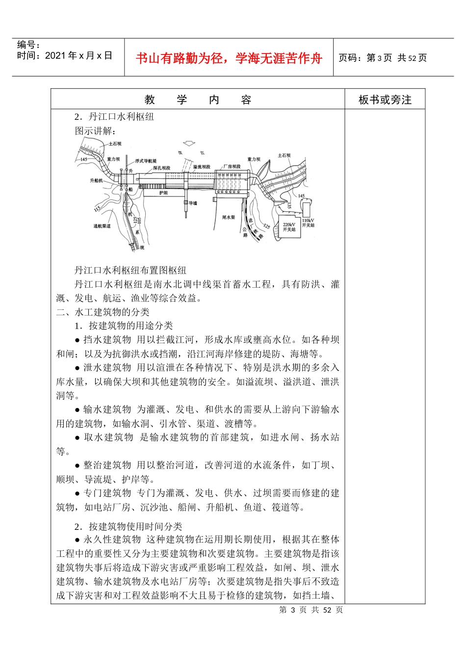 人力资源-202201高职高专水工建筑物教案-重力坝和绪论_第3页
