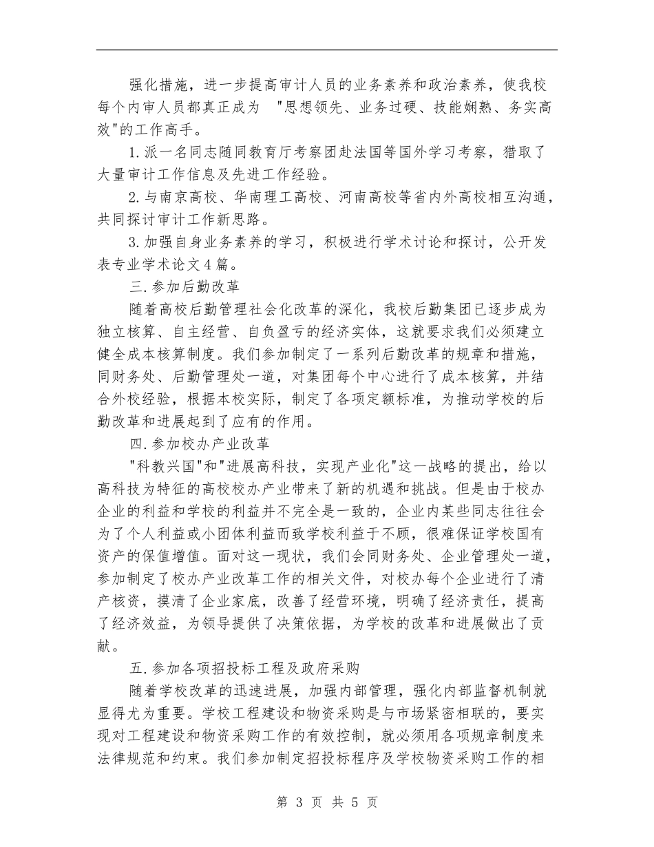 审计部年终工作总结及工作思路_第3页