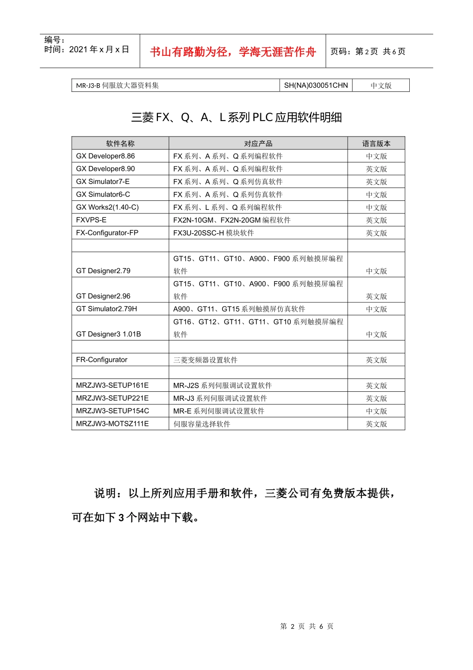 三菱FX系列PLC应用手册的明细_第2页