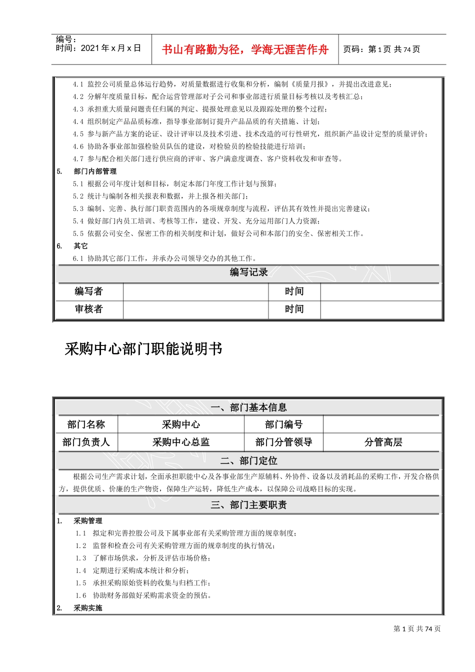 公司各部门职责(DOC73页)_第2页