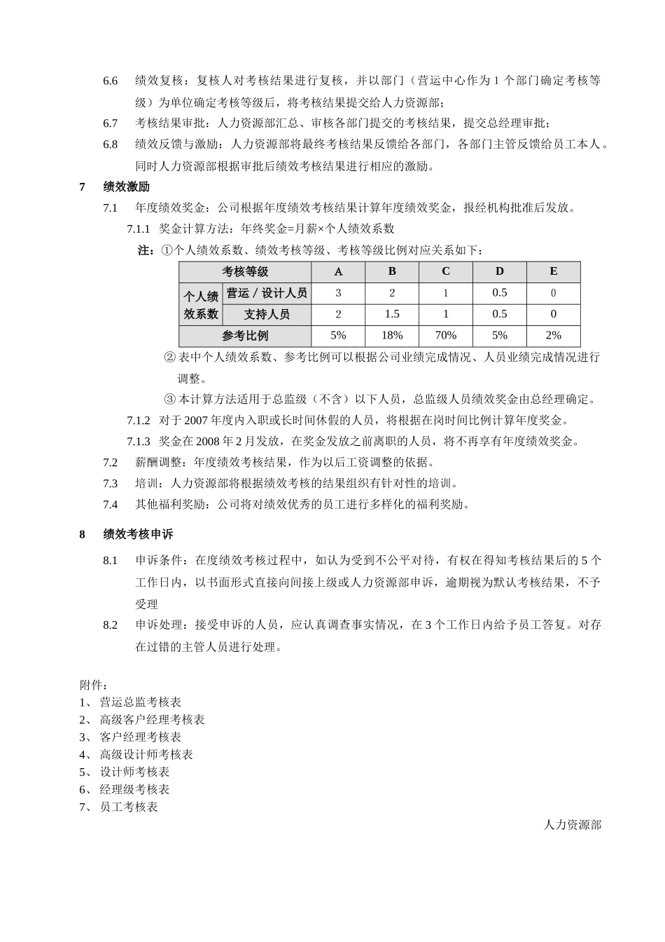 员工绩效考核办法及实施_第2页