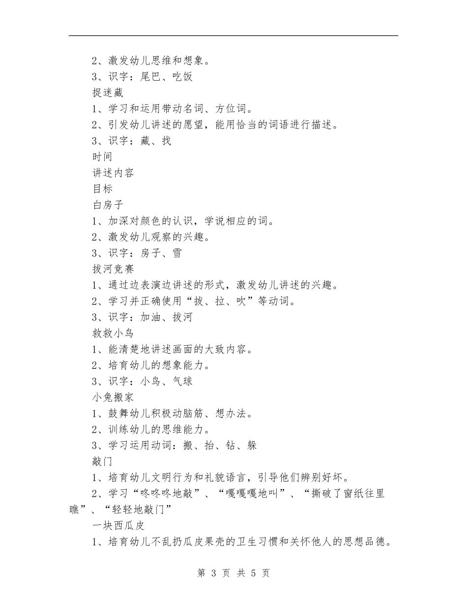 小三班拼图看图讲述兴趣小组计划_第3页