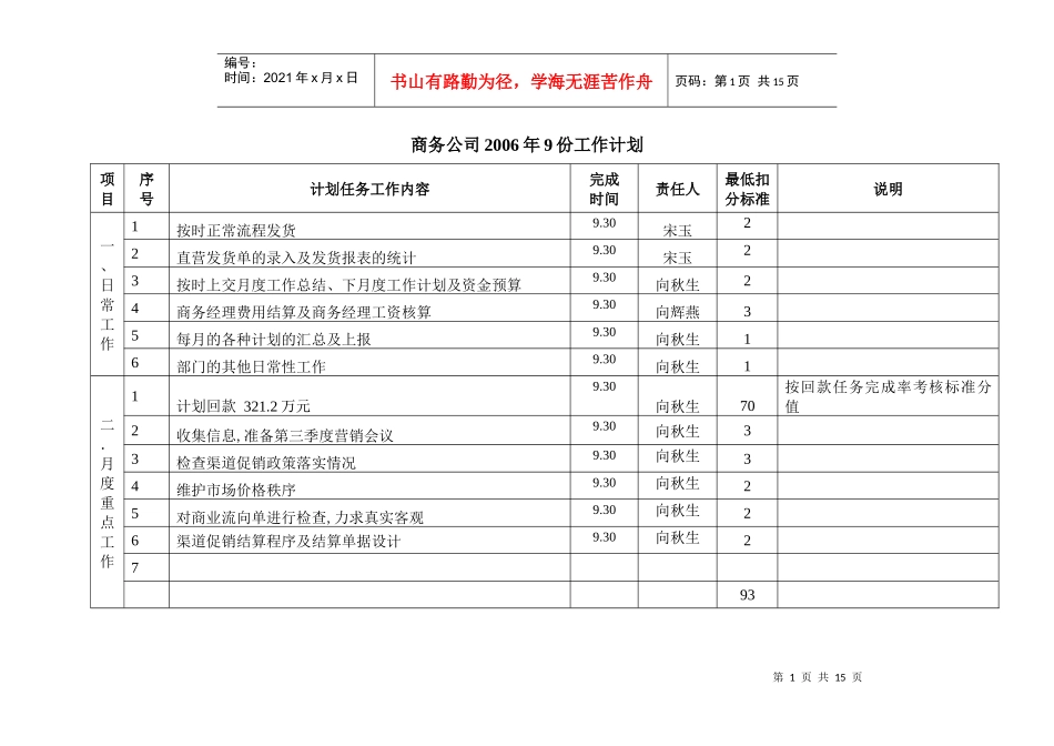 商务公司工作计划_第1页