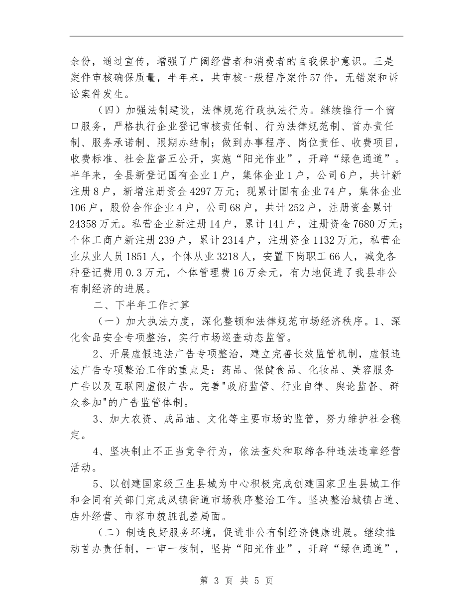 工商局上半年总结(县)_第3页