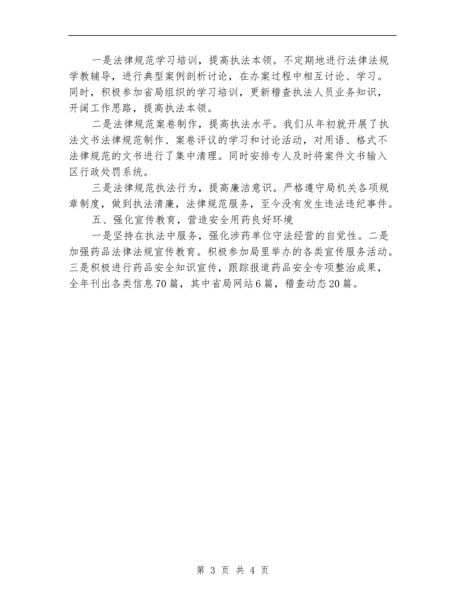 全区药品稽查工作总结【新版】_第3页