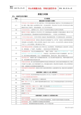 中控－－素质能力词典