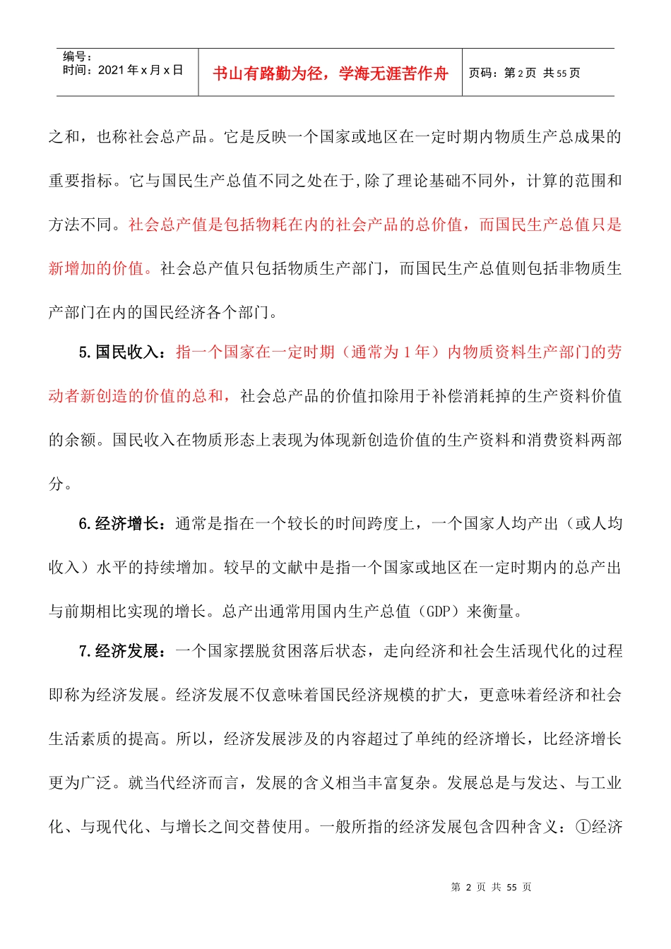 常用经济名词汇编培训资料_第2页